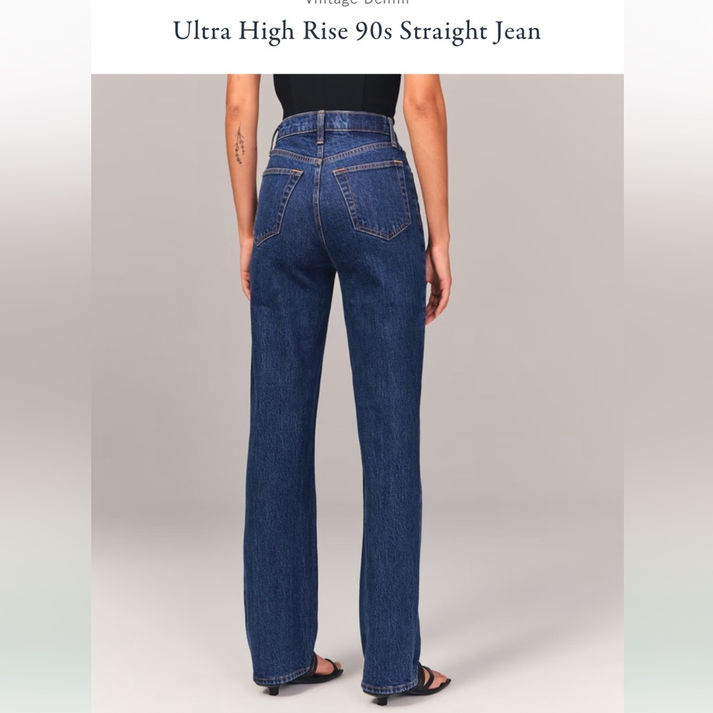 Abercrombie 90s straight size 26 new with tags